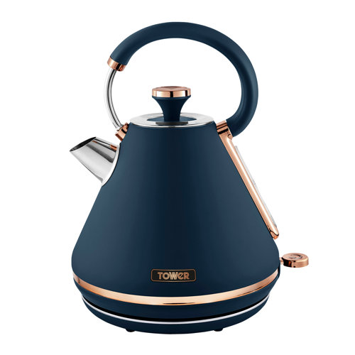 Tower Cavaletto Pyramid Kettle with Fast Boil, Detachable Filter, 1.7